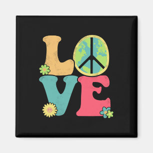 Restore Earth Day Peace Sign Love Hippie Save The Magnet