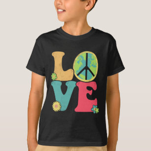 Restore Earth Day Peace Sign Love Hippie Save The T-Shirt