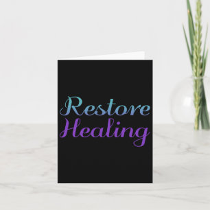 Restore Healing Suicide Prevention Depression Awar Card