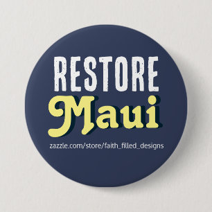 Restore Maui 3 Inch Round Button