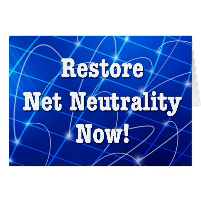 Restore Net Neutrality Now! (Front Horizontal)