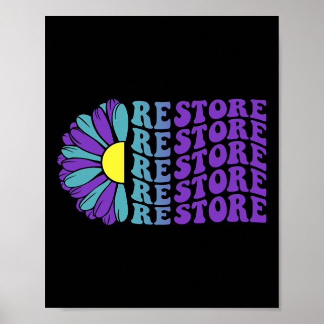 Restore Suicide Prevention Depression Awareness 1  Poster (Front)