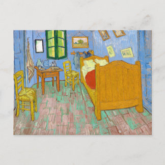 Restored Colourful Van Gogh Bedroom at Arles Art Postcard