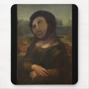 restored Mona Lisa Mouse Pad