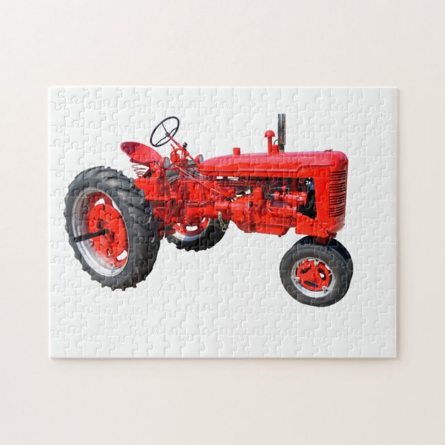 Restored Red Tractor Jigsaw Puzzle (Horizontal)