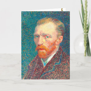 Restored Vincent van Gogh Art Card Self Portrait
