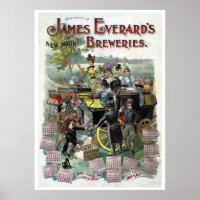 Restored Vintage New York Brewery calendar