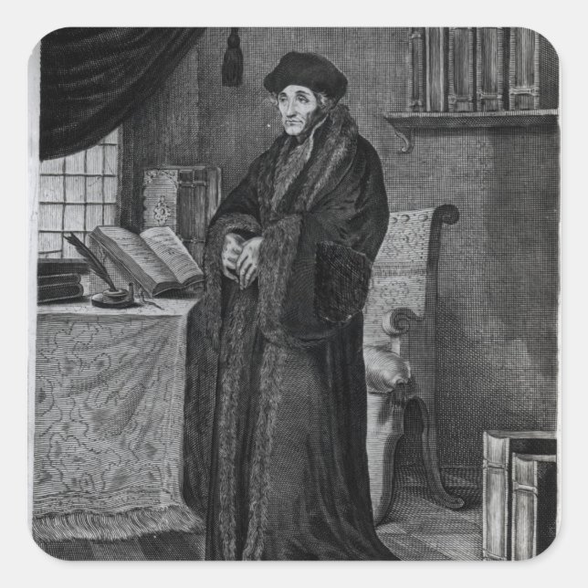 Restorer of the Latin language' Square Sticker (Front)