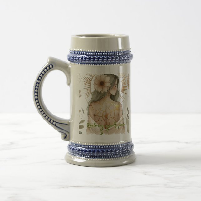 Restoring Myself with Love – Kintsugi Art Beer Stein (Left)