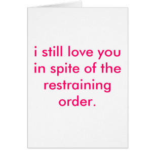restraining order