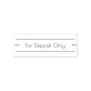 Restrictive Indorsement Rubber Stamp