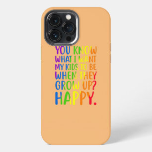 Restro LGBT Awareness Parents Mom Dad Gay Pride iPhone 13 Pro Max Case