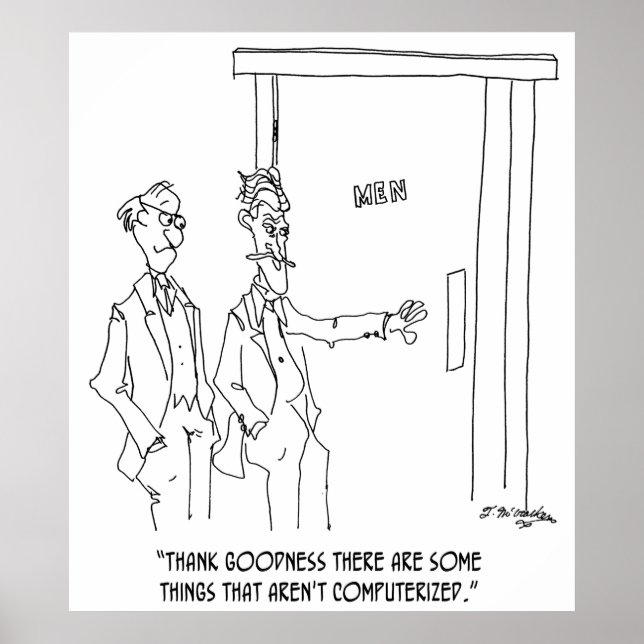 Restroom Cartoon 1306 Poster (Front)