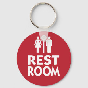Restroom Keys for office or business Keychain