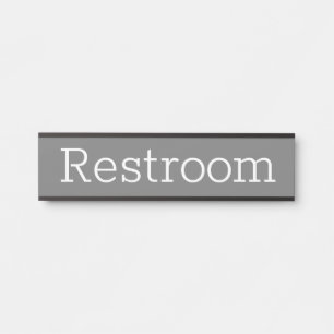 Restroom Sign Hanging Door Signs Name Plate