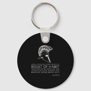Result Of Habit - Ancient Greek Philosophy - Arist Keychain