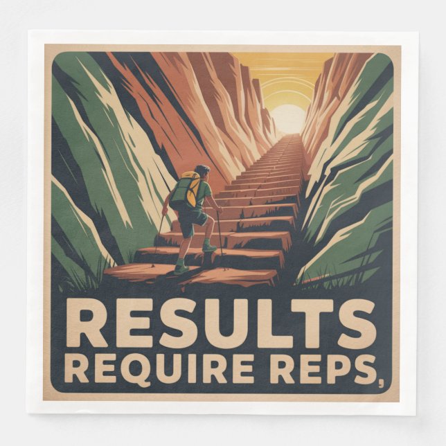 Results Require Reps Napkin (Front)