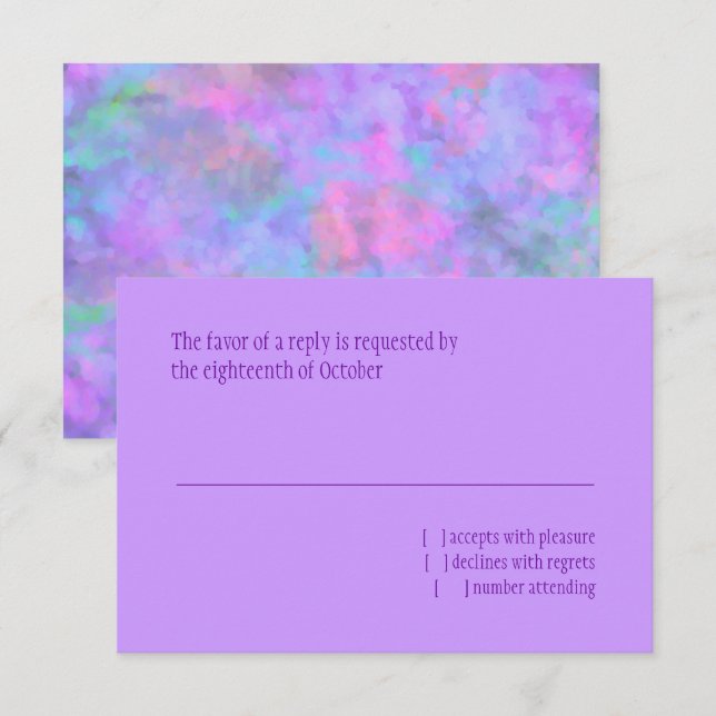 Résumé Bat mitzvah de conception RSVP (Devant / Derrière)