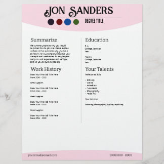 Resume Example Letterhead