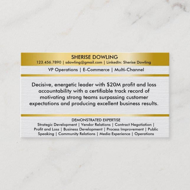 Résumé Networking Cards (Front)