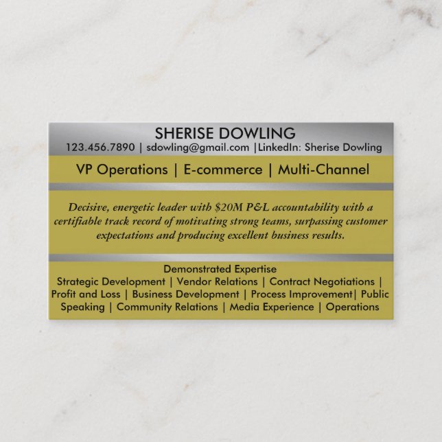 Résumé Networking Cards (Front)