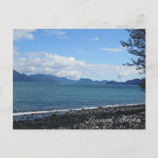 Resurrection Bay in Seward, Alaska Postcard (Front)