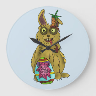 Résurrection Bunny Rond Horloge murale