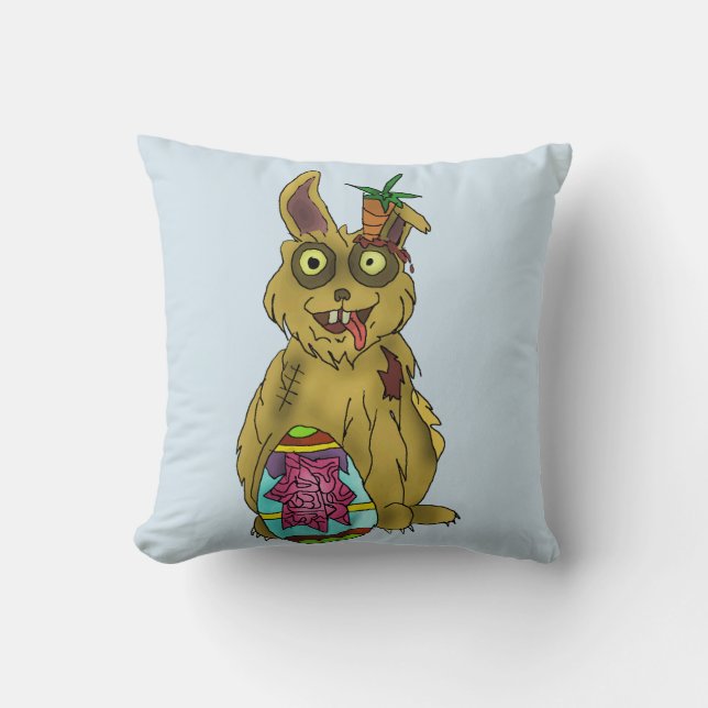 Resurrection Bunny Throw Pillow 16" x 16" (Front)
