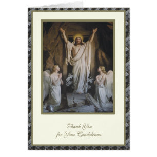 Résurrection catholique Condolence funéraire relig