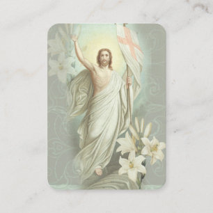Résurrection de Pâques Cartes saintes Prière pasca