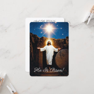 Resurrection Jesus Is Rising Greetings Card