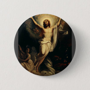 Resurrection of Christ by Robert Wilhelm Ekman 2 Inch Round Button