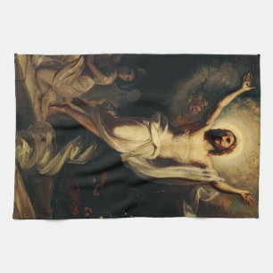 Resurrection of Christ by Robert Wilhelm Ekman Kitchen Towel