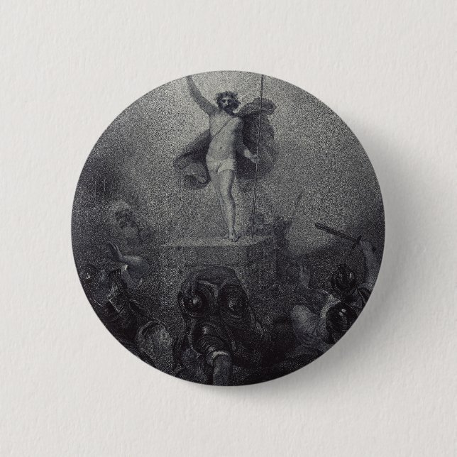 Resurrection of Jesus Christ 2 Inch Round Button (Front)