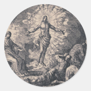 Resurrection of Jesus Christ by Jan Luyken Classic Round Sticker
