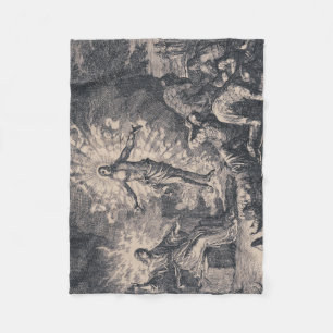 Resurrection of Jesus Christ by Jan Luyken Fleece Blanket