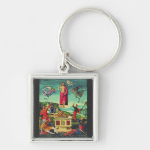 Resurrection of Jesus Christ by Raphael Keychain