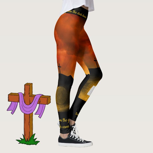 Resurrection of Jesus Christ Easter Leggings (Creator Uploaded)