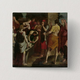 Resurrection of Lazarus 2 Inch Square Button