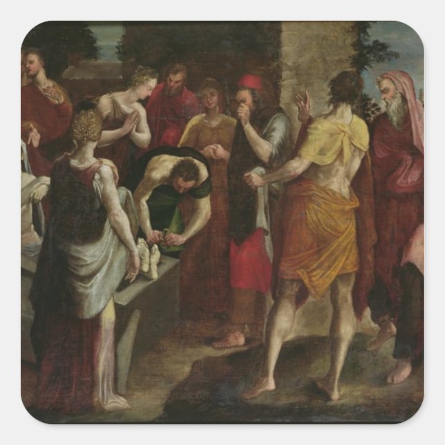 Resurrection of Lazarus 2 Square Sticker (Front)