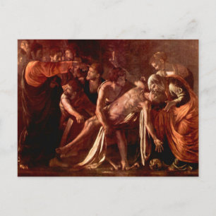 Resurrection of Lazarus by Caravaggio Postcard