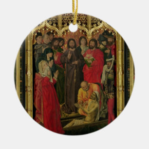 Resurrection of Lazarus Triptych; The Raising of L Ceramic Ornament