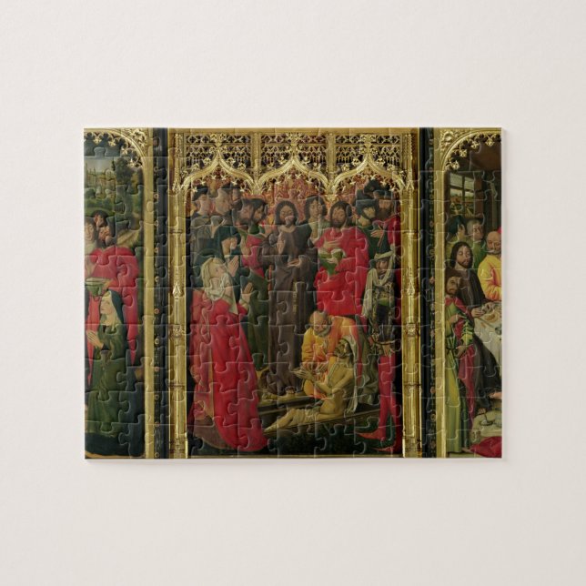 Resurrection of Lazarus Triptych; The Raising of L Jigsaw Puzzle (Horizontal)