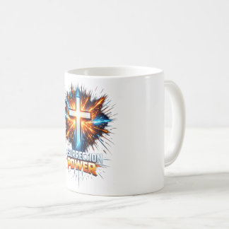 Resurrection Power Christian Cross Mugs