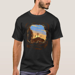 Resurrection Sunday Cross of Jesus Christ Empty To T-Shirt