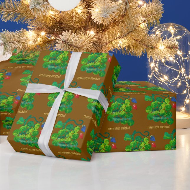 Resverastrol enriched wrapping paper (Holidays)