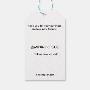 Retail Greeting Tag Social Media Tag