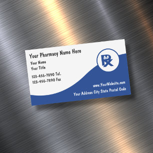 Retail Pharmacy Business Cards Magnet