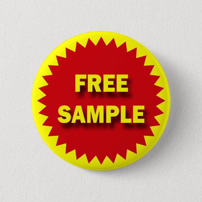 RETAIL SALE BADGE - FREE SAMPLE 2 INCH ROUND BUTTON (Front)