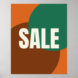 Retail Sale Sign, Modern Retro Aesthetic Sale Poster